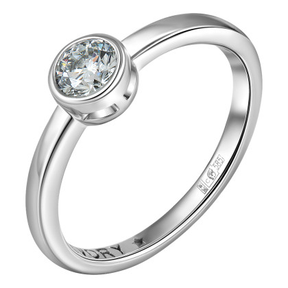 Кольцо с выращенным бриллиантом